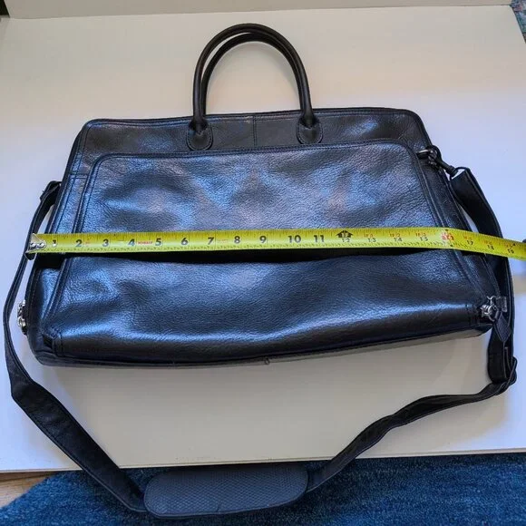 Beautiful Vintage Wilson's Black Leather Laptop Bag in great condition - Picture 14 of 16